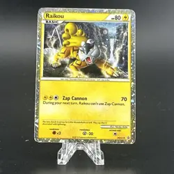 Pokemon Raikou HGSS19 Holo Promo Pokemon Card 2010 LP - Image 1