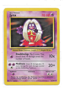 Pokemon Card Base Set Jynx 31/102 Wizards 1999 Unlimited Vintage WOTC Nm - Image 1
