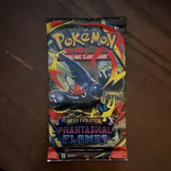 Pokemon TCG Phantasmal Flames Booster Pack Mega Evolution 10 Cards - Image 1