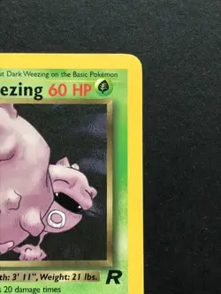 Dark Weezing 31/82 Team Rocket Rare - Vintage Pokemon Card WOTC 1999 - Played - Image 3