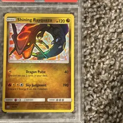 Pokemon TCG Shining Rayquaza Holo Rare Card Shining Legends 56/73 PSA 8! - Image 5