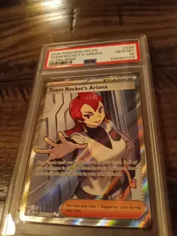 Psa 10 Pokemon Slab Team Rocket's Ariana 224/182 Sv10: Destined Rivals Holo - Image 1