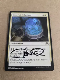 Vessel Of Ephemera Signed By Kieran Yanner Magic the Gathering - Image 1