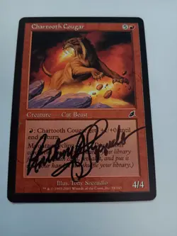Chartooth Couger Scourge Signed Tony Szczudlo MTG Magic the Gathering - Image 1