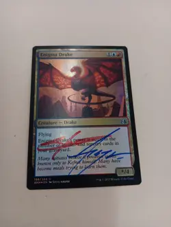 Enigma Drake Foil Signed by Steve Argyle Magic the Gathering - Image 1