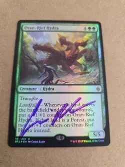 Oran-Rief Hyrda PROMO FOIL Signed By Chris Rahn Magic the Gathering - Image 1