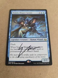 Venser, Shaper Savant Signed By Eric Deschamps Magic the Gathering - Image 1