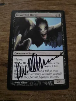 Blood-toll Harpy Artist Proof SIGNED By Kev Walker Mtg Magic The Gathering - Image 1
