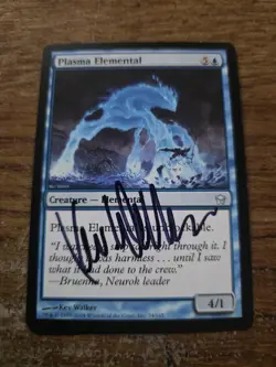 Plasma Elemental Artist Proof SIGNED By Kev Walker Magic The Gathering - Image 1