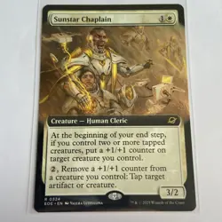 MTG Edge of Eternities - Sunstar Chaplain(Extended Art) Rare 0324 NM - Image 1