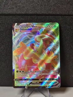 Flapple VMAX 019/163 Ultra Rare - Battle Styles BST Pokemon NM - Image 1