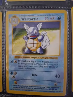 Pokemon TCG Shadowless Base Set Wartortle 42/102 LP - Image 4