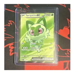 Pokemon TCG Sprigatito ex 251/217 Temporal Forces Ultra Rare Holo Full Art 200 - Image 1