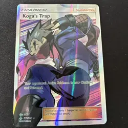 2019 Pokemon SM Unbroken Bonds 211/214 Koga's Trap - Image 1