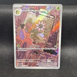 Lileep 145/142 Pokemon TCG Stellar Crown Illustration Rare Full Art Holo - Image 1