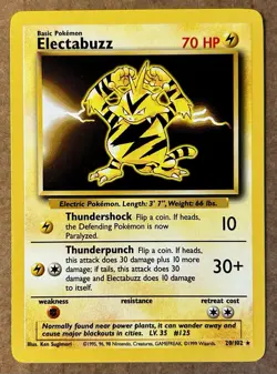 Pokemon TCG Electabuzz 020/102 Base Set Regular Unlimited (NM) - Image 1