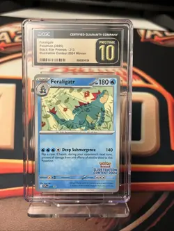 Feraligatr 213 Black Star Promo Illustration Contest CGC 10 Pristine Pokemon 💎 - Image 1