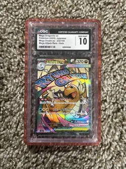Pokemon CGC Gem Mint 10 Mega Dragonite ex Mega Dream ex 232/193 Holo Japanese - Image 1