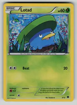 Lotad 002/012 McDonald's Promos 2015 Pokemon Holo vLP - Image 1