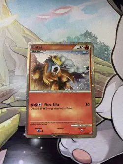 Entei HGSS20 HGSS Black Star Promos HeartGold SoulSilver Holo RARE Pokemon LP - Image 1