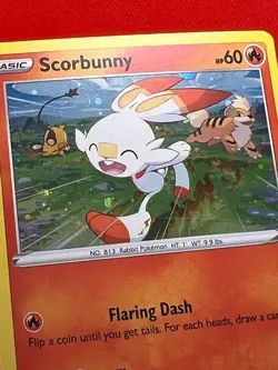 Pokemon Tcg Scorbunny SWSH244 Sword & Shield Holo Cosmos - Image 2