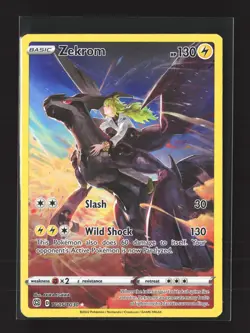 Pokemon SWSH09: Brilliant Stars #TG05/TG30 Ultra Rare,Holo Zekrom - Image 1