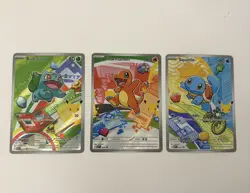Pokemon TCG First Partner Illustration Collection Series 1 Kanto GEN 1 Set NM - Image 1