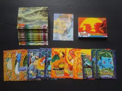 1999 Topps Pokemon the First Movie Complete Set 72 All Blue Logo E 1st Lot MP-LP - Image 1