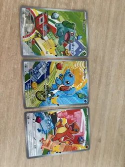 Pokemon First Partner Illustration Collection Series 1 Kanto Gen 1 Starters Set - Image 1