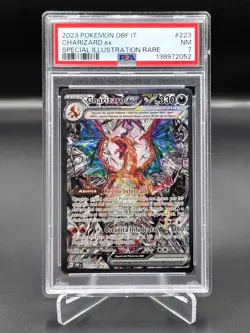 🍀Pokemon PSA 7 Charizard ex OBF 223/197 Ossidiana Infuocata ITA bgs graad🍀 - Image 1