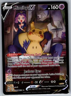 Mimikyu V TG16/TG30 SWSH09: Brilliant Stars Trainer Gallery - Pokemon Card - NM - Image 1