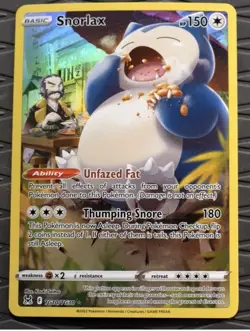 Snorlax TG10/TG30 Lost Origin Trainer Gallery Holo Pokemon Card - Image 1
