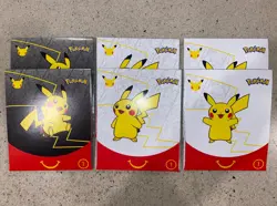 🔥 Pokemon 25th Anniversary McDonalds Promo Pack SEALED Card Box LOT of 6 Toy 1 - Image 1