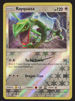 2017 RAYQUAZA 106/145 GUARDIANS RISING REVERSE HOLO Pokemon TCG Trading Card - Image 1