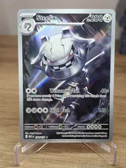 Pokemon TCG Card Steelix 150/132 Mega Evolution Illustration Rare - NM - Image 1