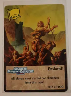 TSR Spellfire CCG 1st Ed. ENSLAVED! Card #202 of 400 Dungeons & Dragons AD&D - Image 1