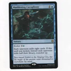 Maddening Cacophony 067/280 Sorcery Zendikar Rising Rare Blue Kicker EN - Image 1