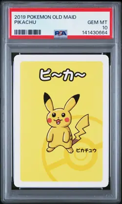 2019 POKEMON OLD MAID PIKACHU PSA 10 - Image 1