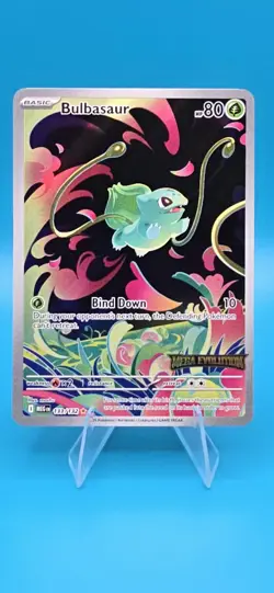 2025 Pokemon Mega Evolutions 133/132 BULBASAUR Stamped Promo NM+/B3 - Image 1