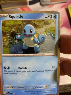 Squirtle 048 Full HD Swirl! 🌀 Pokemon 151 Black Star Promo NM - Image 1