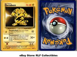 1999 Pokemon, Base Set, #20/102 Electabuzz, Rare (b) - Image 1