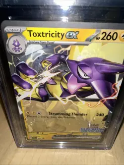 Pokemon Black Star TCG Toxtricity EX 2023-24 Illustration Contest #215 CGC 9.5 - Image 3