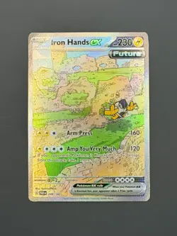 Iron Hands ex 248/182 Special Illustration Rare Paradox Rift Pokemon NM - Image 1
