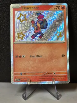 Charcadet 114/091 Shiny Rare - Paldean Fates PAF Pokemon TCG NM - Image 1