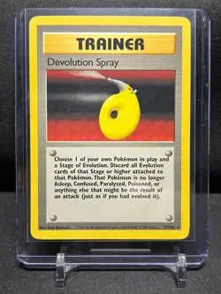 Devolution Spray 72/102 Rare Pokemon 1999 Unlimited Base Set MP/LP - Image 1