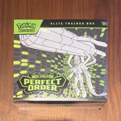 Pokemon TCG Mega Evolution Perfect Order Elite Trainer Box - Sealed w Protector - Image 1