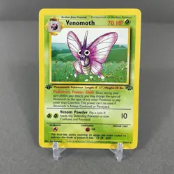 1999 Pokemon Jungle 1st Edition Venomoth Rare Non Holo #29/64 Near mint nm - Image 1