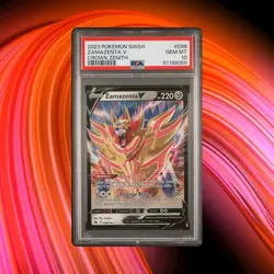 💥PSA 10 Gem Mint💥 Pokemon Zamazenta V Crown Zenith Ultra Rare #098 - Image 1
