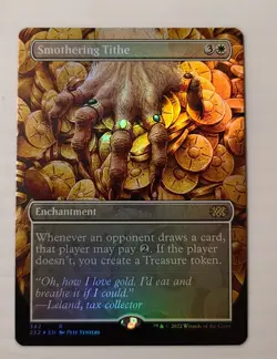 MTG Smothering Tithe #342 Borderless, Foil Double Masters NM Pack Fresh - Image 1