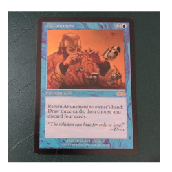 Wizards of the Coast Attunement MTG Urza's Saga Blue Enchantment Rare 1998 - Image 1